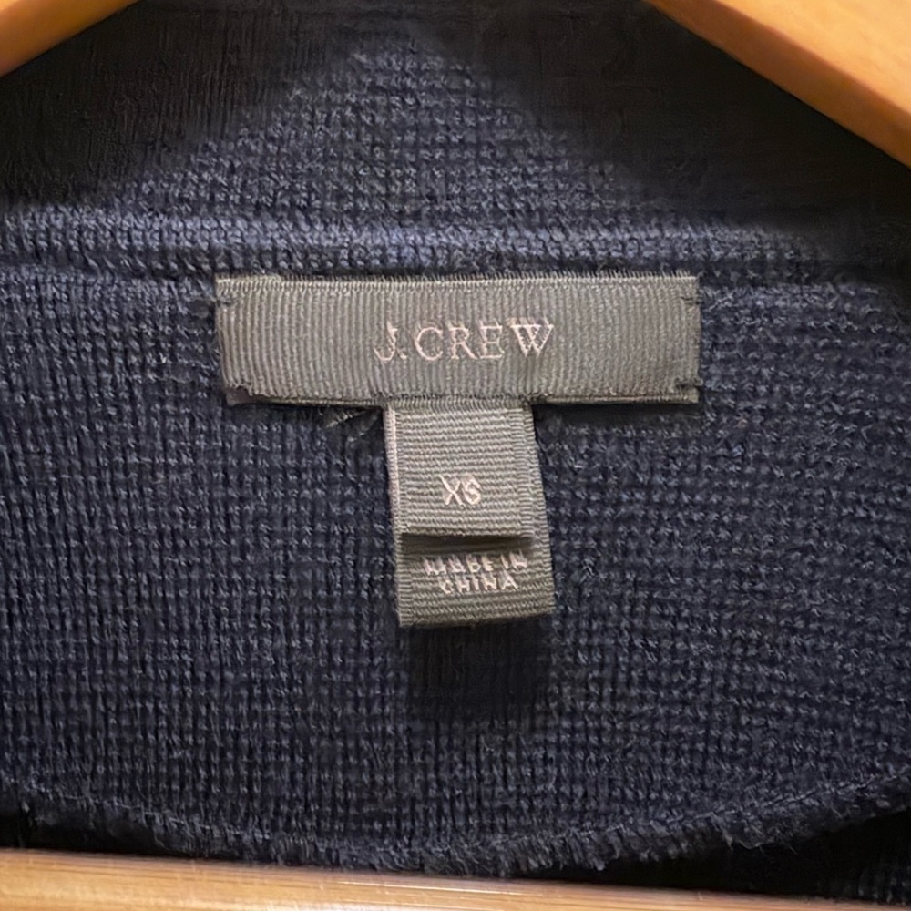 J. Crew Classic Navy Merino Wool Women's Blazer Sz XS - Picture 2 of 12